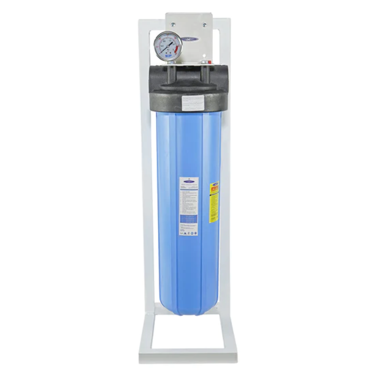 Crystal Quest Big Blue Whole House Water Filter SMART Series Single With Stand