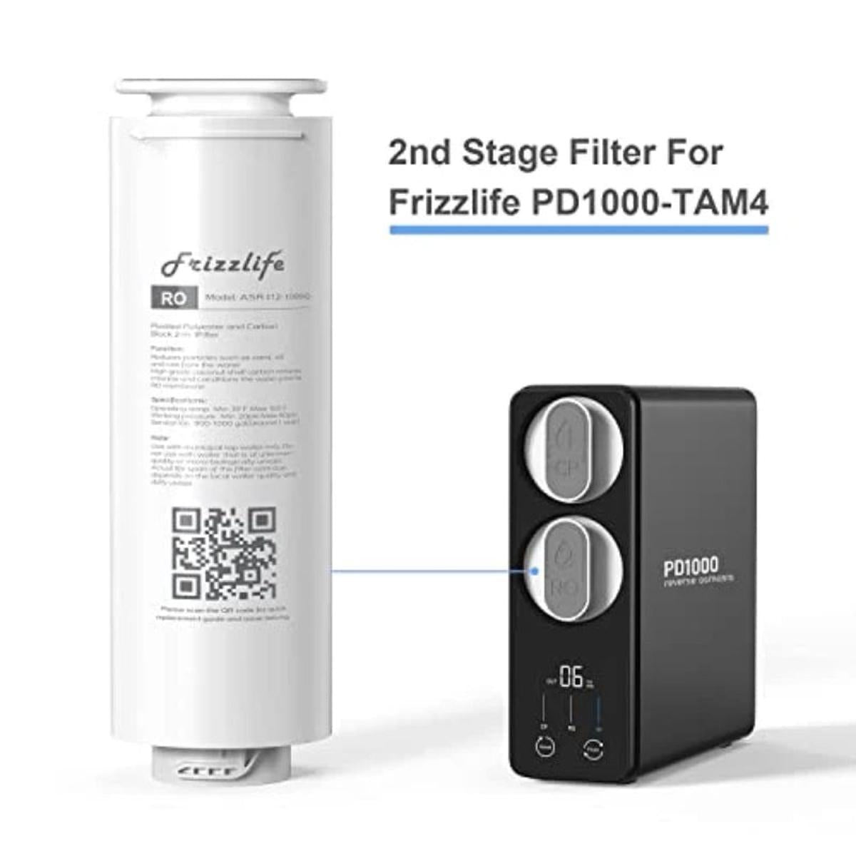 Frizzlife PD1000 Tankless Reverse Osmosis System 1000 GPD - 2nd Stage Filter for PD1000