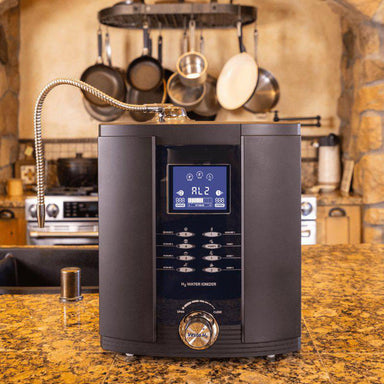 UltraWater Vesta H2 Alkaline Water Ionizer Black - Front View