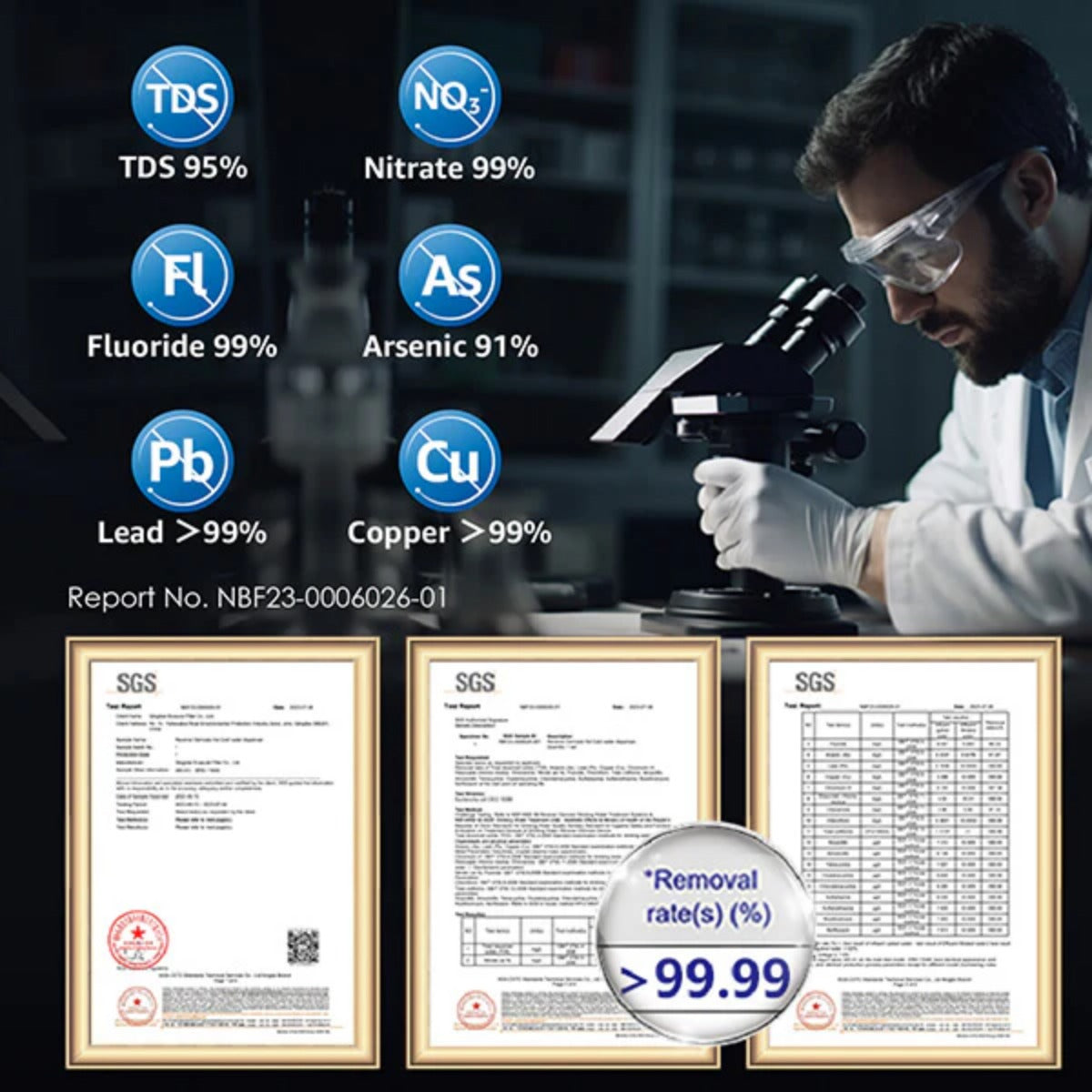 Waterdrop WD-A1-CF Filter for A1 RO Hot & Cold Water System - SGS Tested