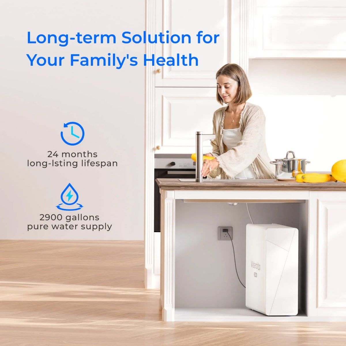 Waterdrop X12-F3 & X16-F3 Filter for X Series RO System - Long Term Solution for Yours Family's Health