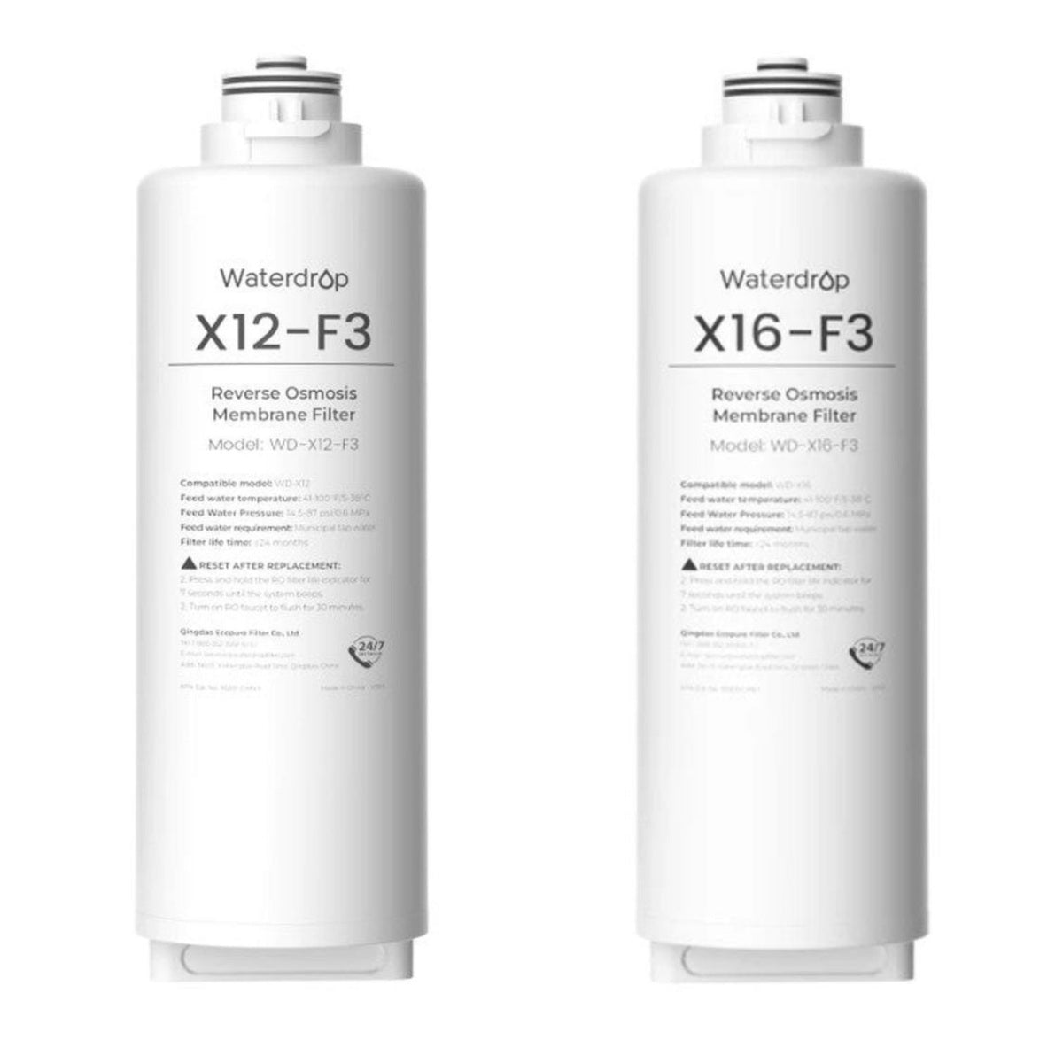 Waterdrop X12-F3 & X16-F3 Filter for X Series RO System
