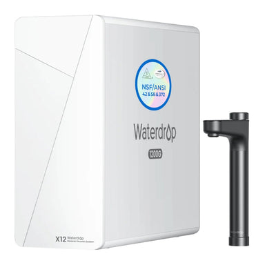 Waterdrop X12 Reverse Osmosis System Undersink - Black Faucet