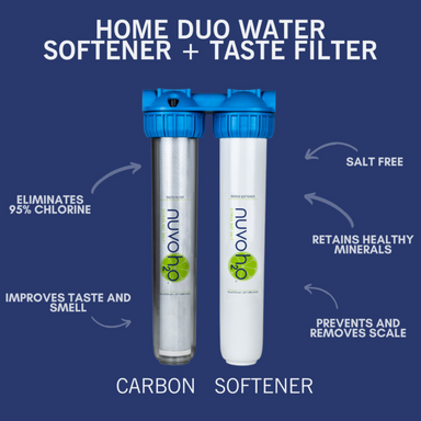 nuvoH2O Home Duo Water Softener Plus Taste Filter Carbon Softner