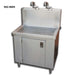 Ampac SS2-BWS Water Store Bottle Filling Station with 2 Faucets - Studio Image - Front Right View