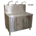 Ampac SS3-BWS Water Store Bottle Filling Station with 3 Faucets - Studio Image - Front Left View
