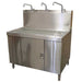 Ampac SS3-BWS Water Store Bottle Filling Station with 3 Faucets - Studio Image - Front Right View