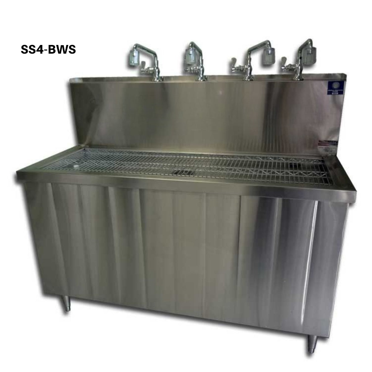 Ampac SS4-BWS Water Store Bottle Filling Station with 4 Faucets - Studio Image - Front Right View