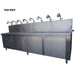 Ampac SS8-BWS Water Store Bottle Filling Station with 8 Faucets - Studio Image - Front Right View