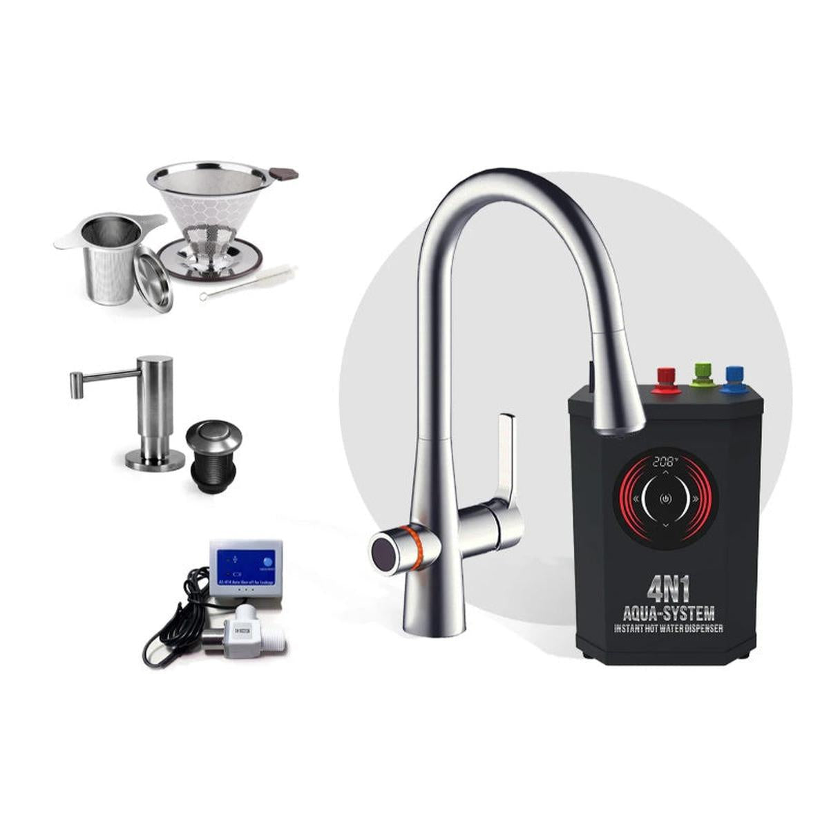 AquaNuTech 4N1 Aqua-System Standard Bundle Classic Brushed Nickel