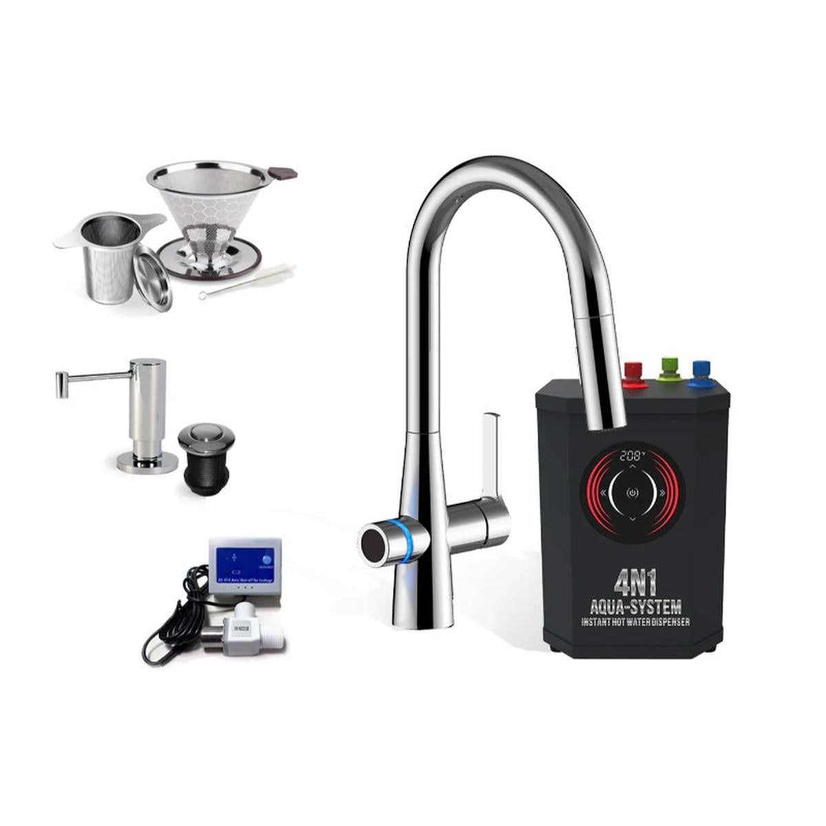 AquaNuTech 4N1 Aqua-System Standard Bundle Contemporary Chrome