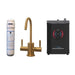 AquaNuTech Digital Instant Hot & Cold Water Dispenser Contemporary C-Spout Champange Bronze