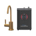 AquaNuTech Digital Instant Hot Water Dispenser Contemporary C-Spout Champangne Bronze