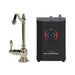AquaNuTech Digital Instant Hot Water Dispenser Traditional Hook Spout Polished Nickel