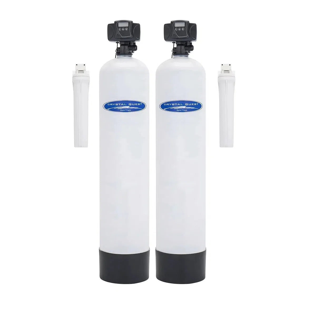 Crystal Quest Acid Neutralizing Whole House Water Filter Two Fiberglass 