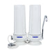 Crystal Quest Alkaline Countertop Water Filter System Double Polypropylene