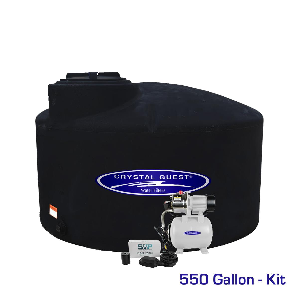 Crystal Quest Atmospheric Storage Tank with Pump 550 GPD