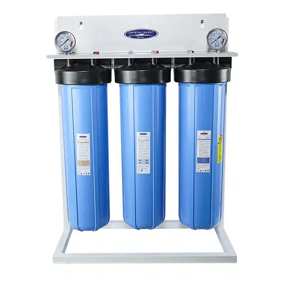 Crystal Quest Big Blue Whole House Water Filter Arsenic Removal Triple With Stand