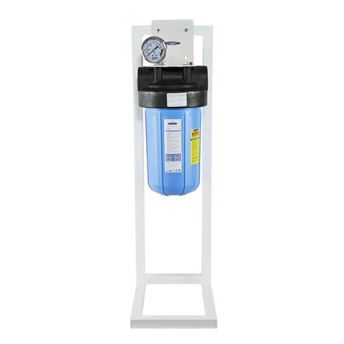 Crystal Quest Compact Whole House Water Filter Alkalizing SIngle With Stand