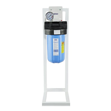 Crystal Quest Compact Whole House Water Filter | Metal Removal Single With Stand