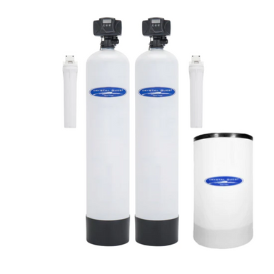 Crystal Quest Fluoride Whole House Water Filter Double Fiberglass with Softener