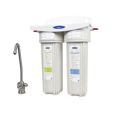 Crystal Quest Lead Under Sink Water Filter System Double