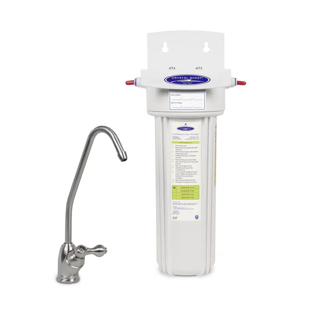 Crystal Quest Lead Under Sink Water Filter System Single
