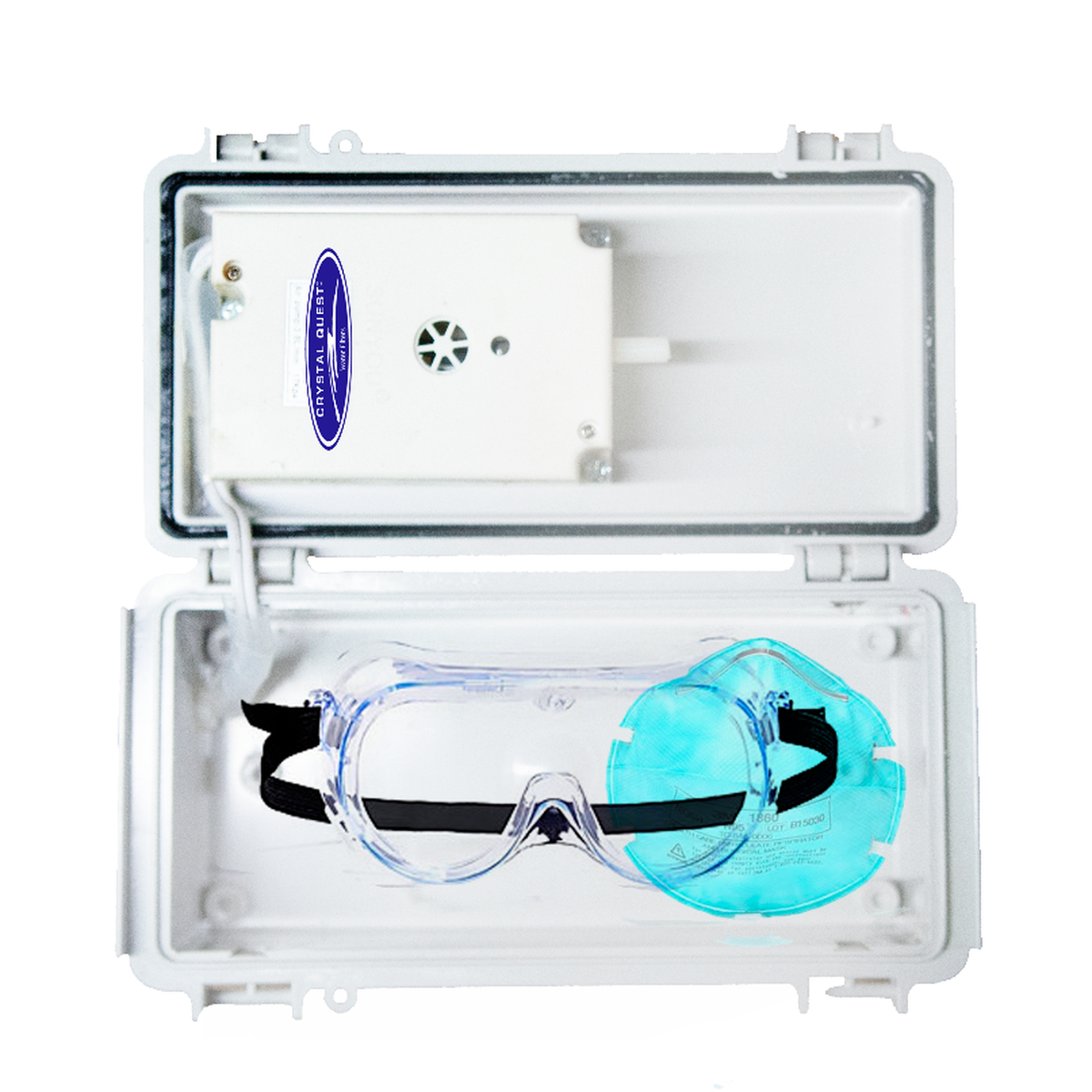 Crystal Quest Micro Blaster Ozone Disinfection Box for Personal Items Goggles