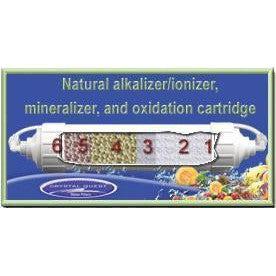 Crystal Quest Natural (Alkalinize) Ionizer, Mineralizer and Oxidation Inline Cartridge Diagram