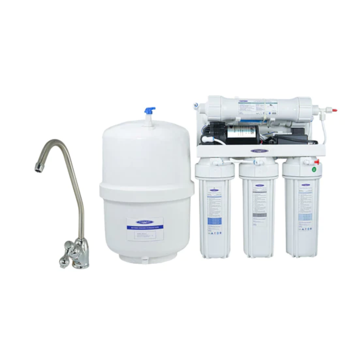 Crystal Quest Reverse Osmosis Under Sink Water Filter - 2000CP With Faucet