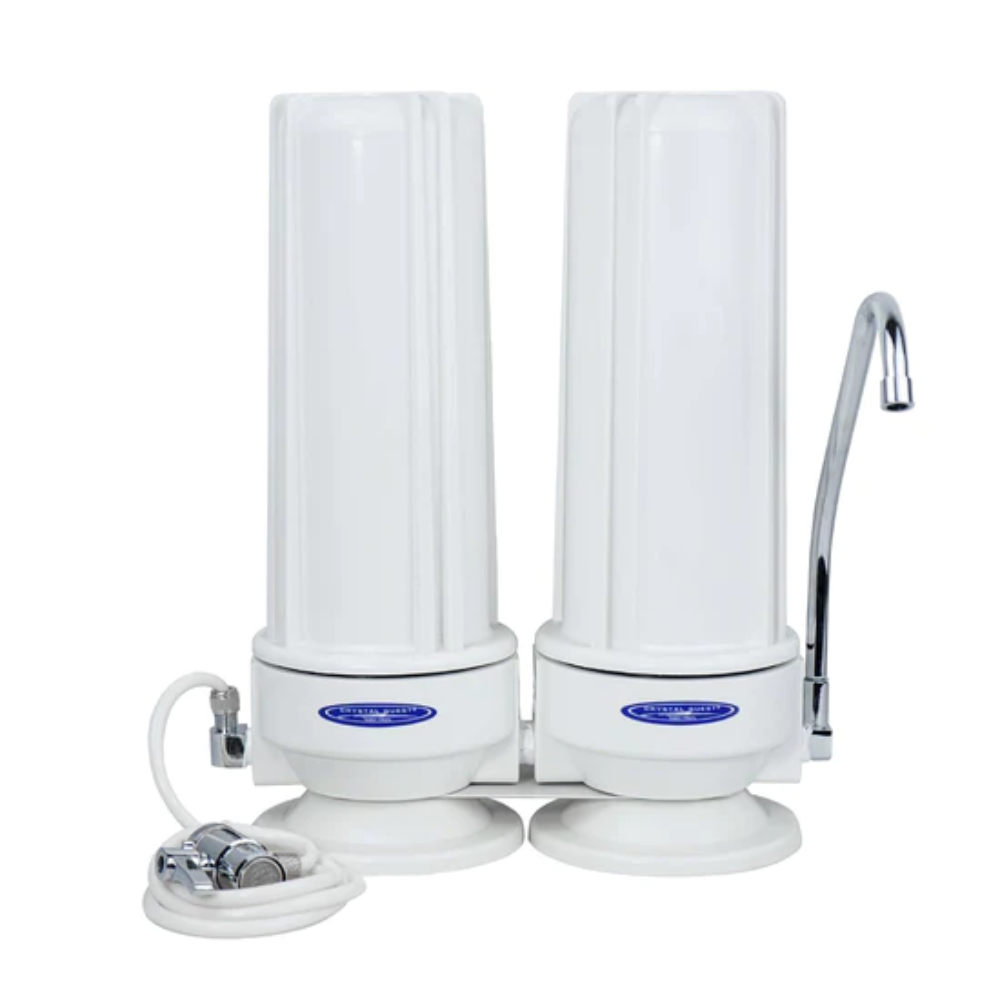 Crystal Quest SMART Countertop Water Filter System Polypropylene Double