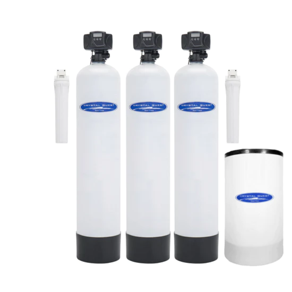 Crystal Quest Turbidity Whole House Water Filter Fiberglass Triple