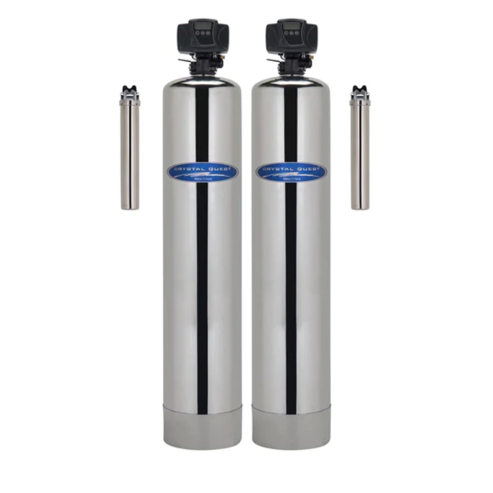Crystal Quest Turbidity Whole House Water Filter Stainless Steel Softener