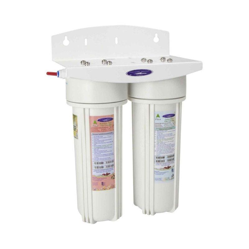 Crystal Quest Voyager Double Inline Water Filter System Side View