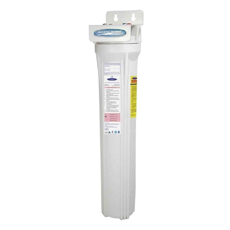 Crystal Quest WS Slimline Whole House Water Filter, Arsenic Removal (2-4 GPM | 1-2 people) Single