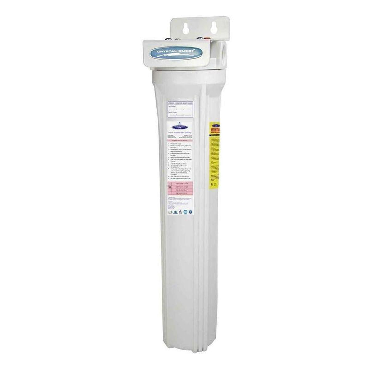 Crystal Quest WS Slimline Whole House Water Filter, SMART Series (3-6 GPM | 1-2 people) Single