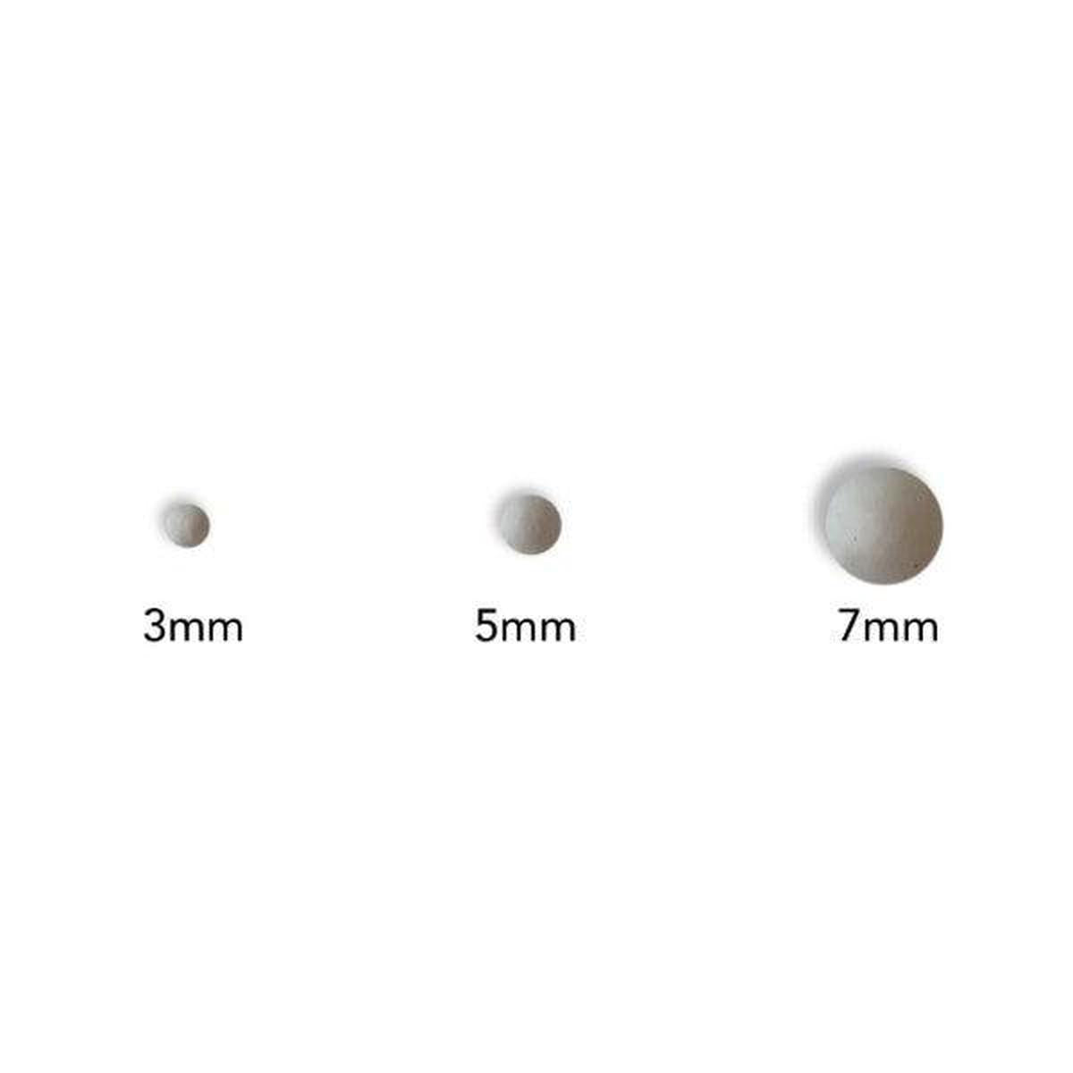 Crystal Quest White Ceramic Balls Sizes