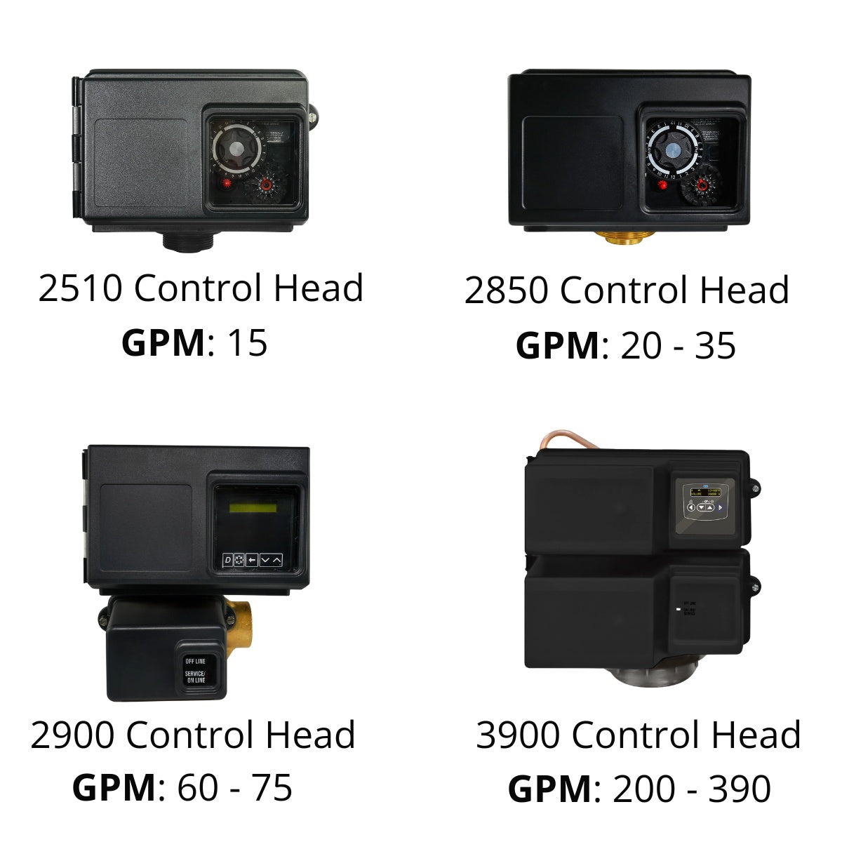 Crystal Quest Automatic Control Heads - 2510, 2850, 2900, and 3900