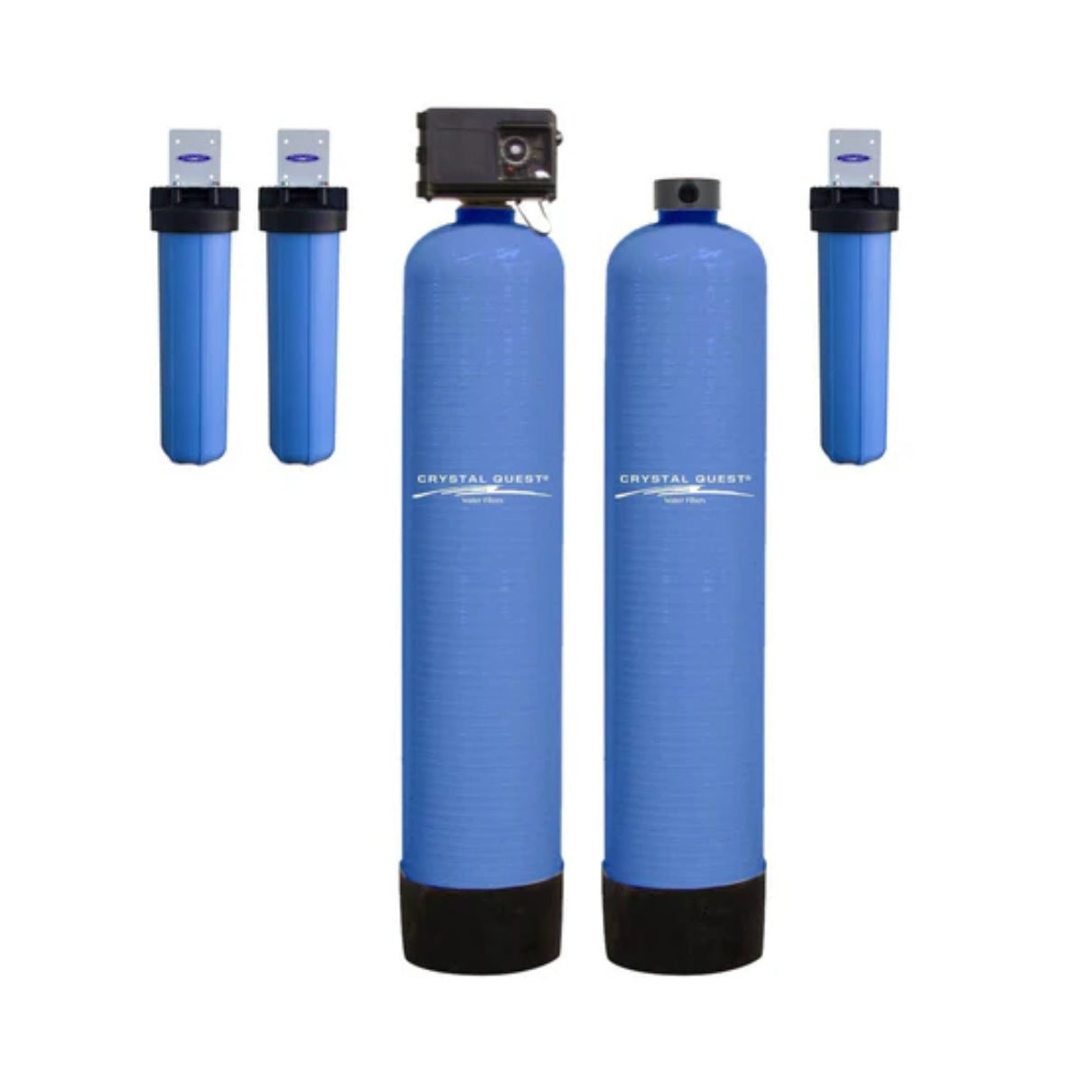 Crystal Quest High Flow Whole House Water Filter - Anti-Scale - 15 GPM  - Eagle Media - Front View