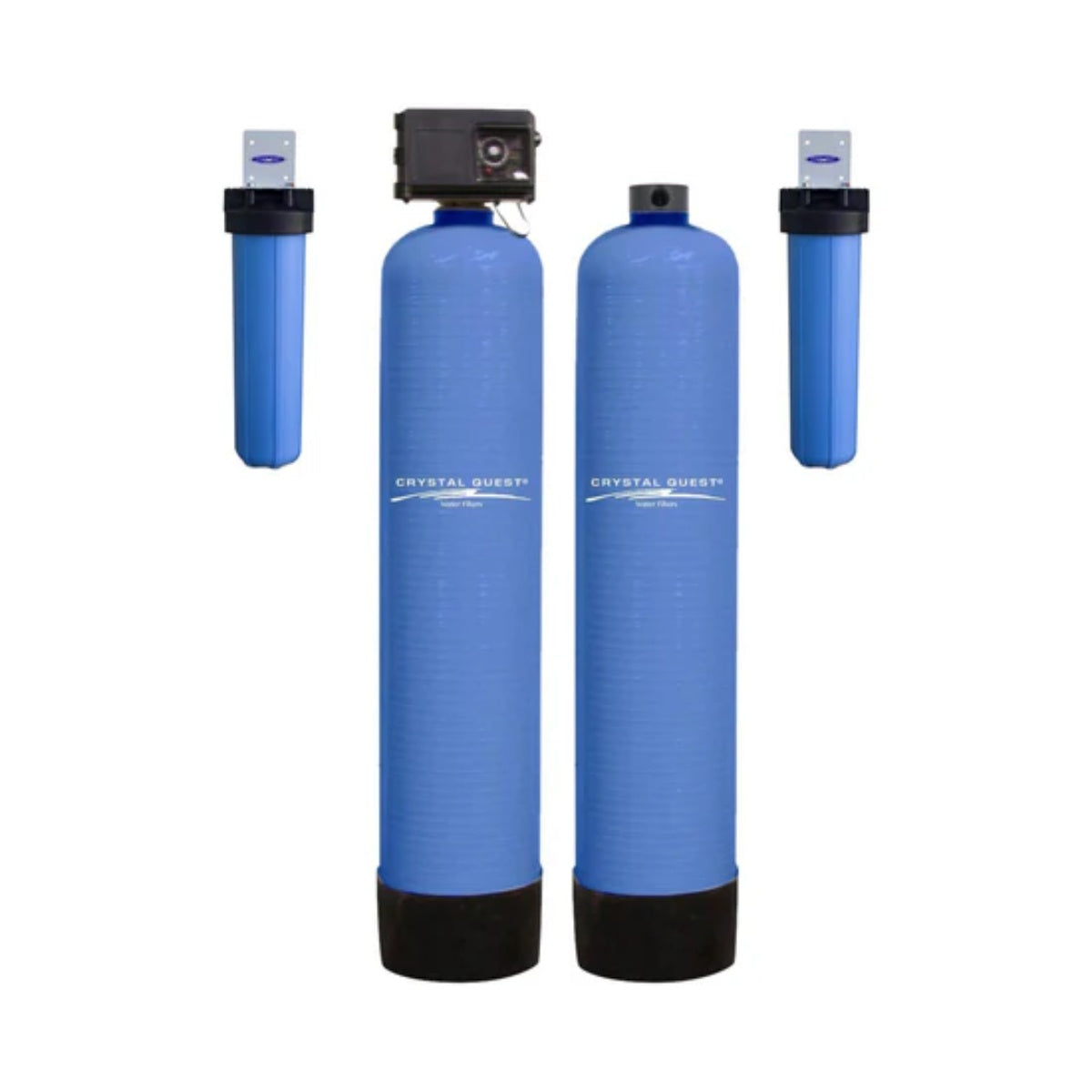Crystal Quest High Flow Whole House Water Filter - Anti-Scale - 15 GPM  - Smart Media - Front View