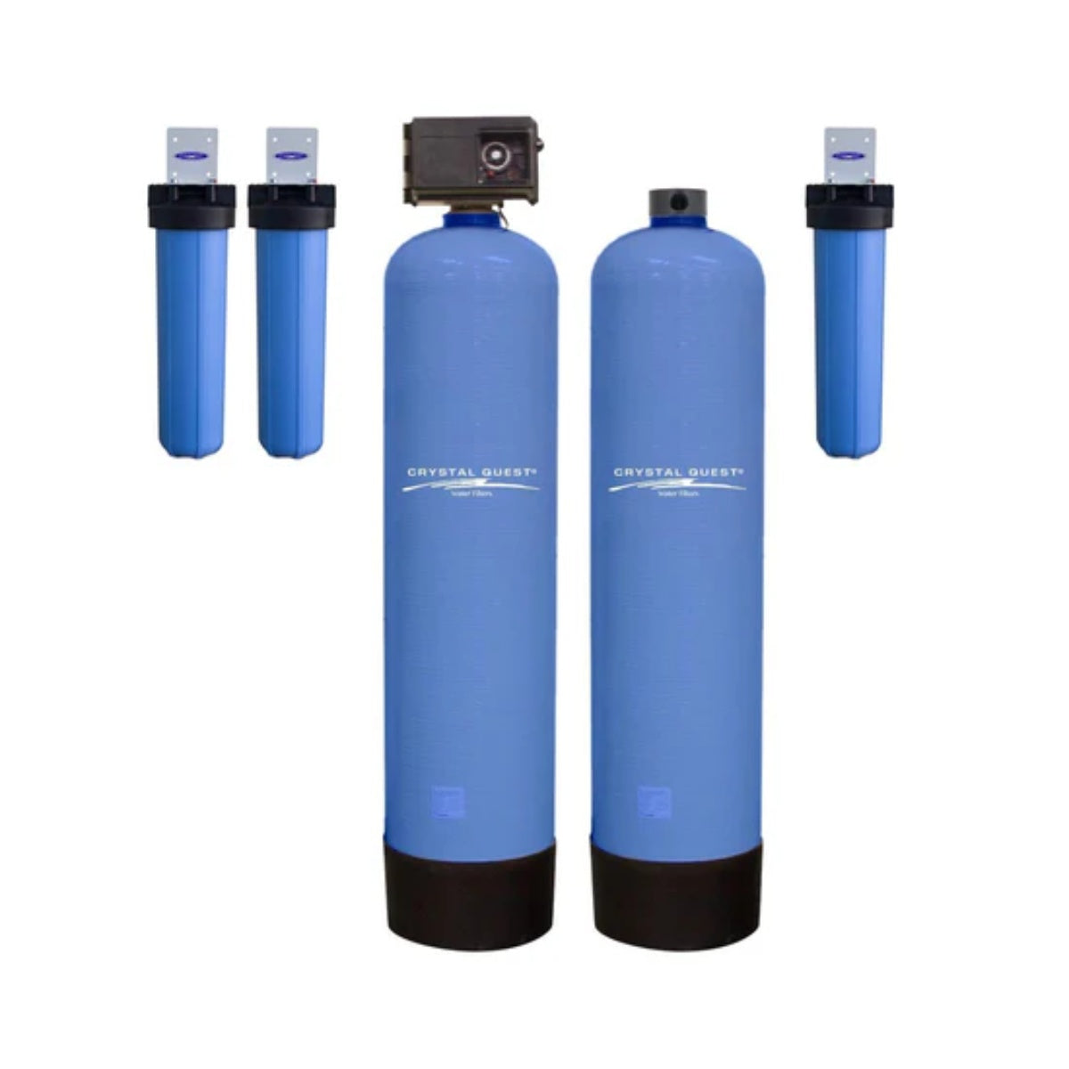 Crystal Quest High Flow Whole House Water Filter - Anti-Scale - 20 GPM  - Eagle Media - Front View