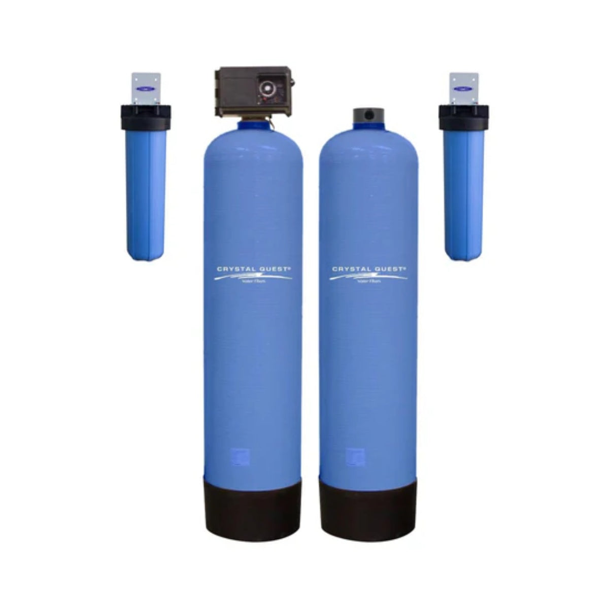 Crystal Quest High Flow Whole House Water Filter - Anti-Scale - 20 GPM  - Smart Media - Front View