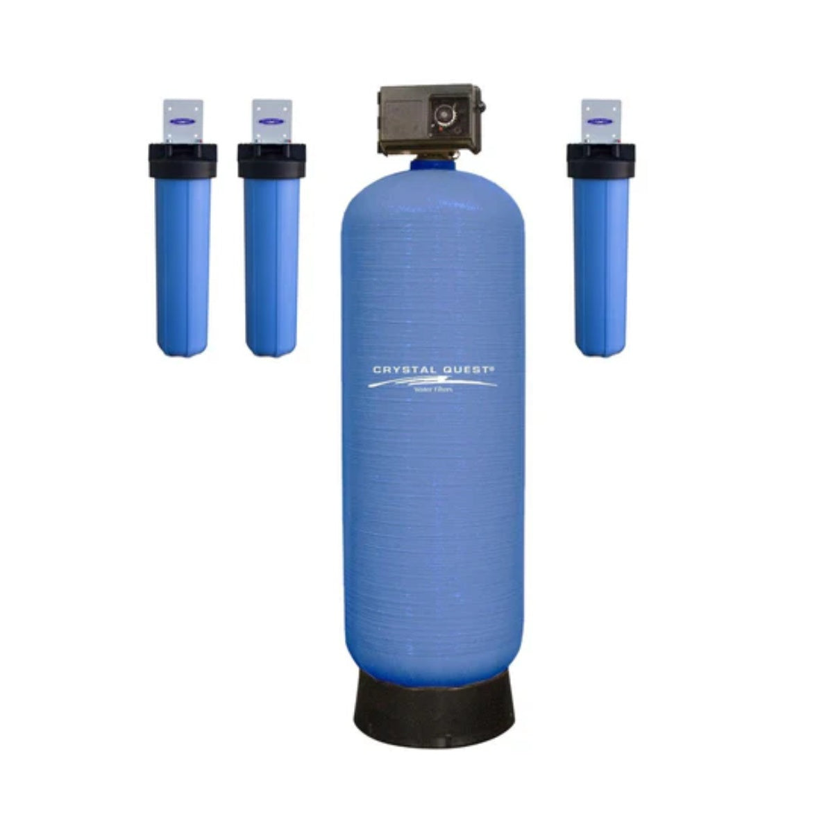 Crystal Quest High Flow Whole House Water Filter - Standalone - 35 GPM  - Eagle Media - Front View