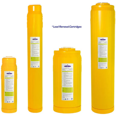 Crystal Quest Lead Filter Cartridge All Sizes Shown