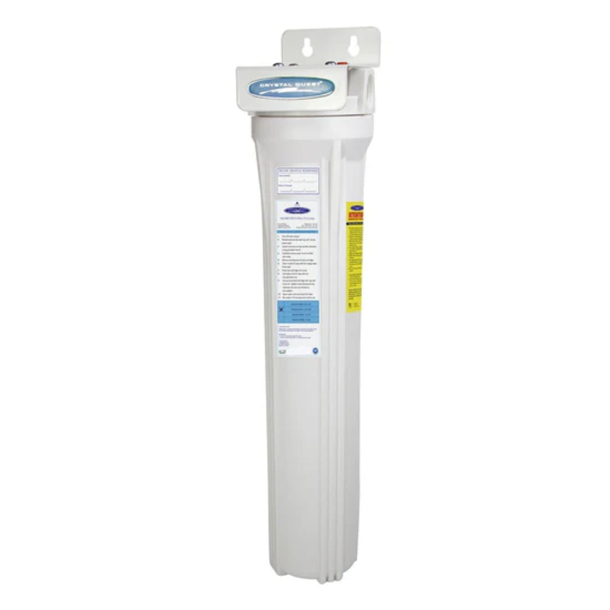 Crystal Quest WS Slimline Whole House Water Filter, SMART Series (3-6 GPM | 1-2 people) Single