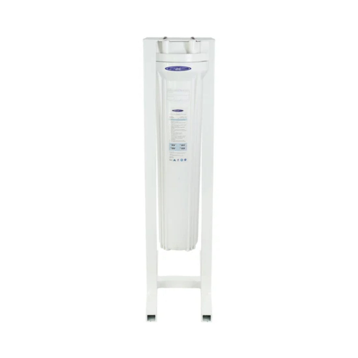 Crystal Quest WS Slimline Whole House Water Filter, SMART Series (3-6 GPM | 1-2 people) Single with Stand