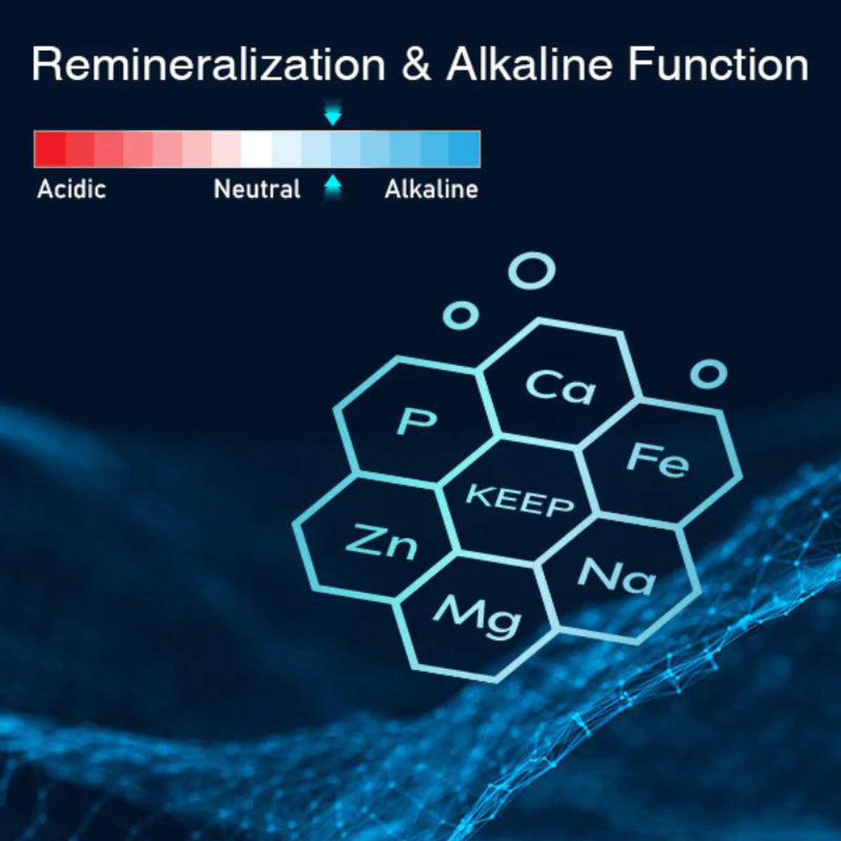 Frizzlife PX500-A 500 GPD RO System with Alkaline and Remineralization - Function