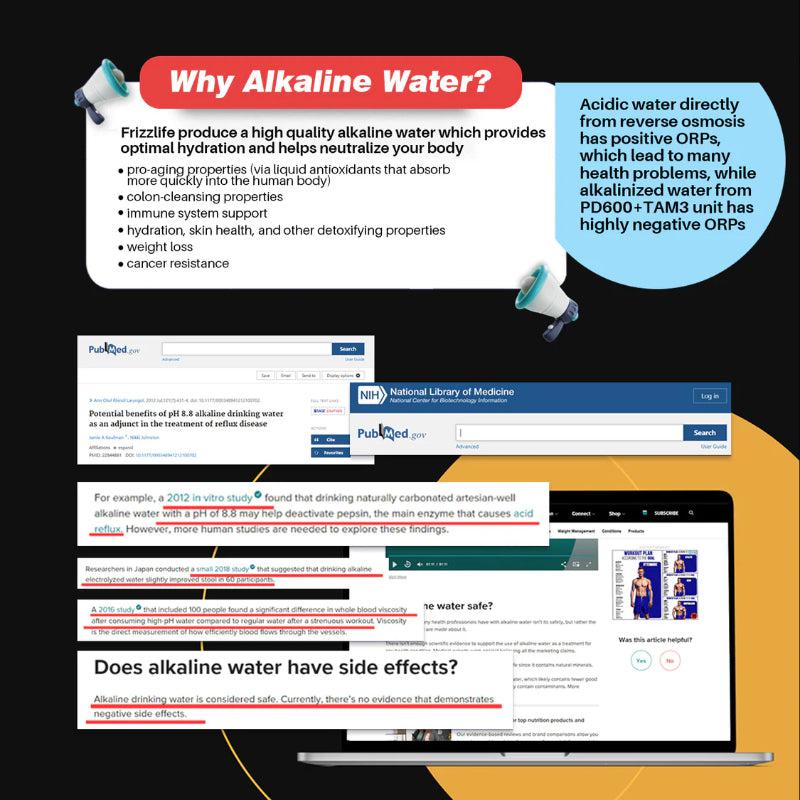 Frizzlife PX500-A 500 GPD RO System with Alkaline and Remineralization - Why Alkaline Water