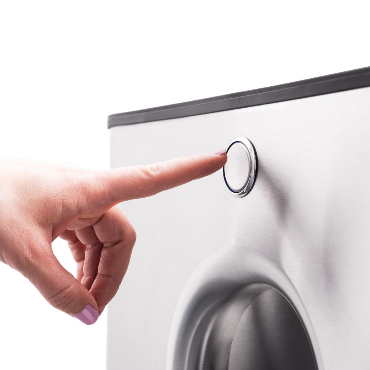 Kara Pure 2 front dispense button close-up