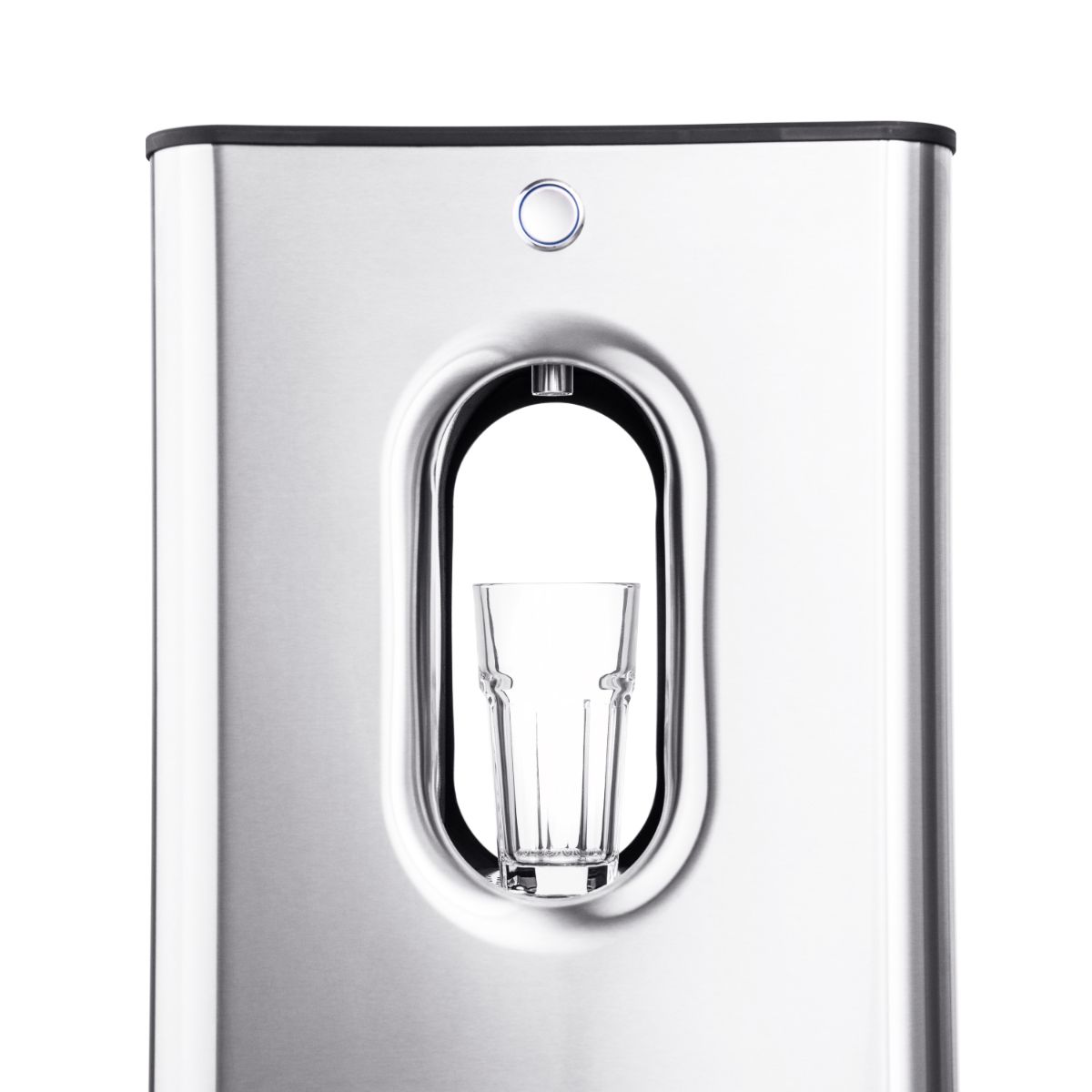 Kara Pure 2 glass positioned under dispenser